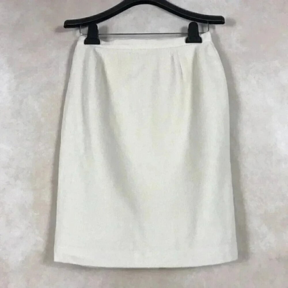 Colour Eighteen Vintage Wool Cashmere Pencil Skirt Size 8